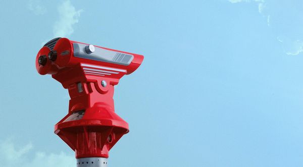 binoculars looked out to the sky